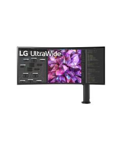 LG | Curved Monitor with Ergo Stand | 38WQ88C-W | 38 " | IPS | UHD | 21:9 | 60 Hz | 5 ms | 3840 x 1600 | 300 cd/m² | HDMI ports quantity 2 | Warranty  month(s)