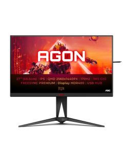 AOC | Monitor | AG275QXN/EU | 27 " | VA | 165 Hz | 1 ms | 2560 x 1440 pixels | HDMI ports quantity 2