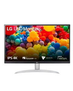 LG | Monitor | 27UP600P-W | 27 " | IPS | UHD | 16:9 | 60 Hz | 5 ms | 3840 x 2160 | 400 cd/m² | HDMI ports quantity 2 | Warranty  month(s)