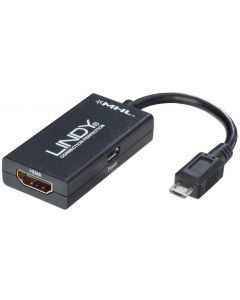 Lindy 41561 USB-graafikaadapter Must