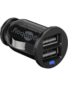 Twin USB Car Charger (2x USB) | Goobay | Goodbay Dual USB car charger 2,1A | 5 V