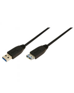 Logilink | 1m USB A - USB A 3.0 F/M | USB A | USB A