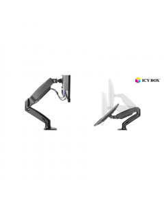 ICY BOX IB-MS303-T Monitor stand with desk mounted base for a screen size up to 27" Raidsonic