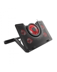 GENESIS Laptop cooling pad, OXID 550 15.6-17.3 5 FANS, LED LIGHT, 1 USB | Genesis | Laptop cooling pad, OXID 550 | Black | 400 x 280 x 55 mm | 2 year(s)