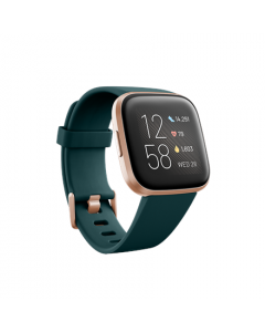Versa 2 | Smart watch | NFC | OLED | Touchscreen | Activity monitoring 24/7 | Waterproof | Bluetooth | Wi-Fi | Emerald/CopperRose