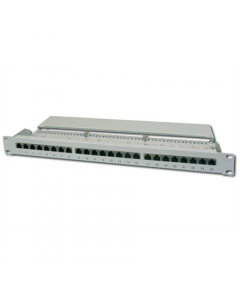 Digitus Patch Panel DN-91524S White, 48.2 x 4.4 x 10.9 cm, Category: CAT 5e; Ports: 24 x RJ45; Retention strength: 7.7 kg; Insertion force: 30N max