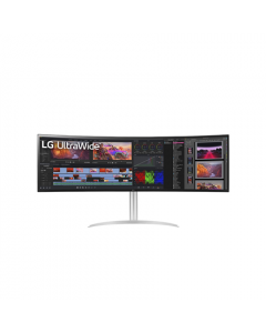 LG 49WQ95C-W 49“ UltraWide Curved LED Monitor 5120x1440/400cd/m2/5ms/ HDMI USB Type C Display Port | LG | Monitor | 49WQ95C-W | 49 " | IPS | QHD | 32:9 | 144 Hz | 5 ms | 5120 x 1440 | 400 cd/m² | HDMI ports quantity 2 | Silver | Warranty 36 month(s)