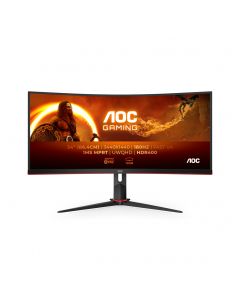 AOC | Gaming Monitor | CU34G2XP/BK | 34 " | VA | 21:9 | 180 Hz | 1 ms | 3440 x 1440 pixels | HDMI ports quantity 2 | Black
