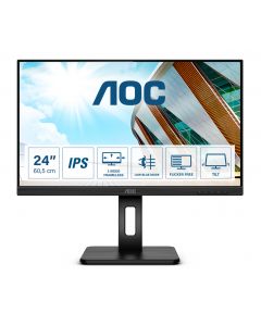 AOC Monitor Q24P2Q 23.8 ", IPS, QHD, 2560 x 1440, 16:9, 4 ms, 250 cd/m², Black, Headphone out (3.5mm), 75 Hz, HDMI ports quantity 1