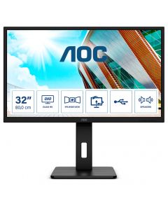 AOC | Monitor | Q32P2 | 31.5 " | IPS | WQHD | 16:9 | 75 Hz | 4 ms | 2560 x 1440 | 250 cd/m² | Headphone out (3.5mm) | HDMI ports quantity 2 | Warranty 36 month(s)