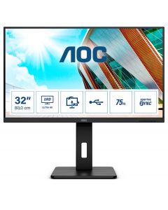 AOC | Monitor | U32P2CA | 31.5 " | VA | UHD | 16:9 | Warranty 36 month(s) | 4 ms | 350 cd/m² | Headphone out (3.5mm) | HDMI ports quantity 2 | 60 Hz