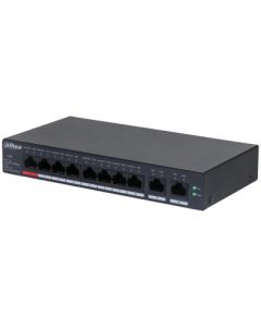 Dahua Technology DH-CS4010-8GT-110 võrgulüliti Juhitav L2 Gigabit Ethernet (10/100/1000) Power over Ethernet tugi Must