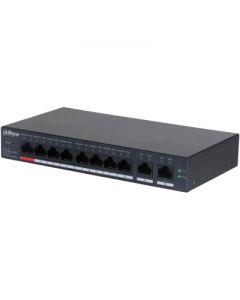 Dahua Technology DH-CS4010-8ET-110 võrgulüliti Juhitav L2 Gigabit Ethernet (10/100/1000) Power over Ethernet tugi Must