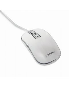 MOUSE USB OPTICAL WHITE/SILVER/MUS-4B-06-WS GEMBIRD