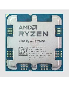 CPU|AMD|Desktop|Ryzen 5|7500F|3700 MHz|Cores 6|6MB|Socket SAM5|65 Watts|OEM|100-000000597