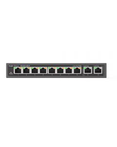 Switch|RUIJIE|RG-ES110D-P|Desktop/pedestal|8x10Base-T / 100Base-TX|2x10Base-T / 100Base-TX / 1000Base-T|PoE+ ports 8|RG-ES110D-P